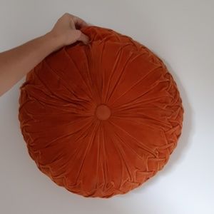 Urban Outfitters round velvet throw pillow